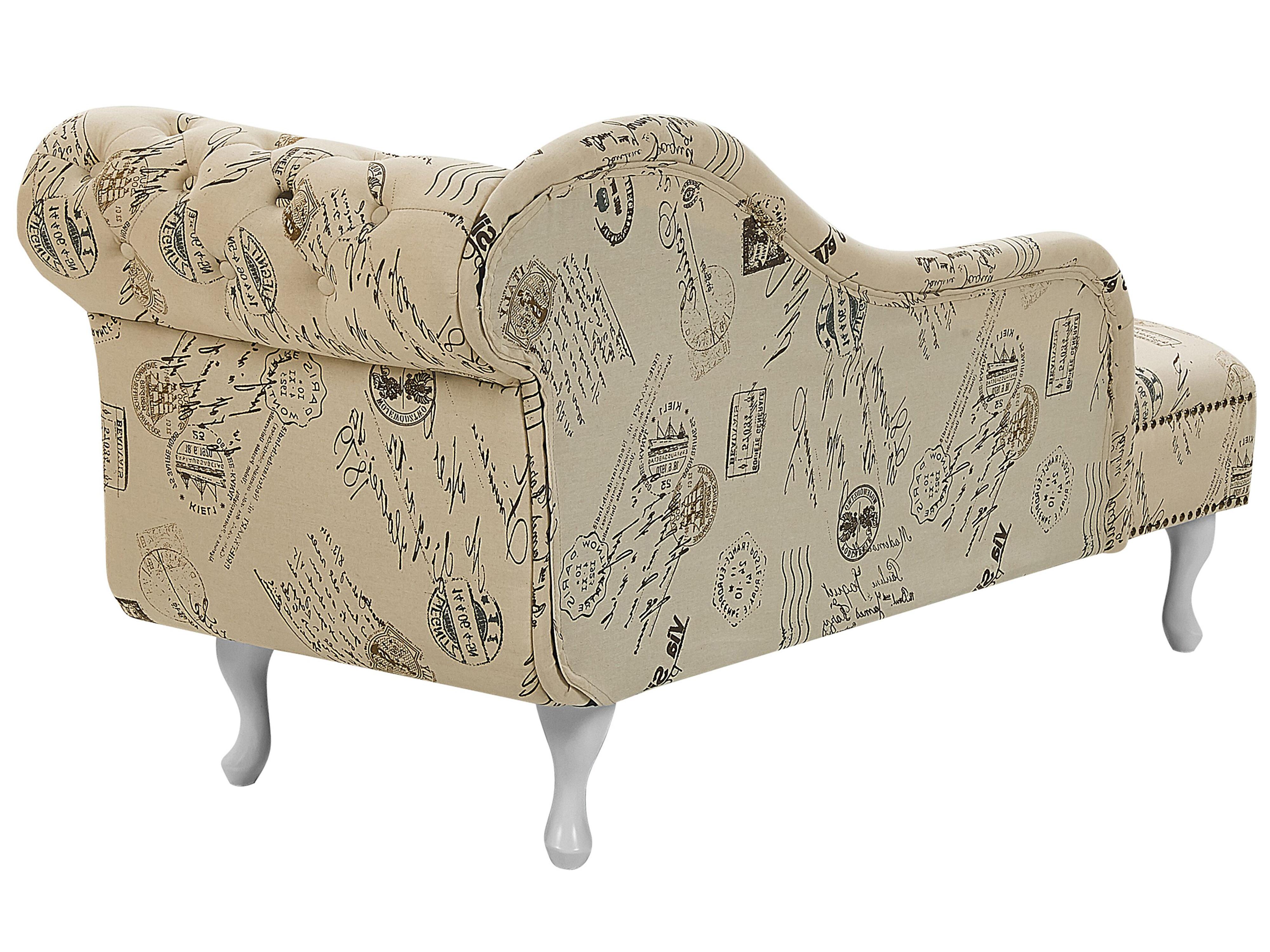 Rechtszijdige chaise longue NIMES Stof Beige