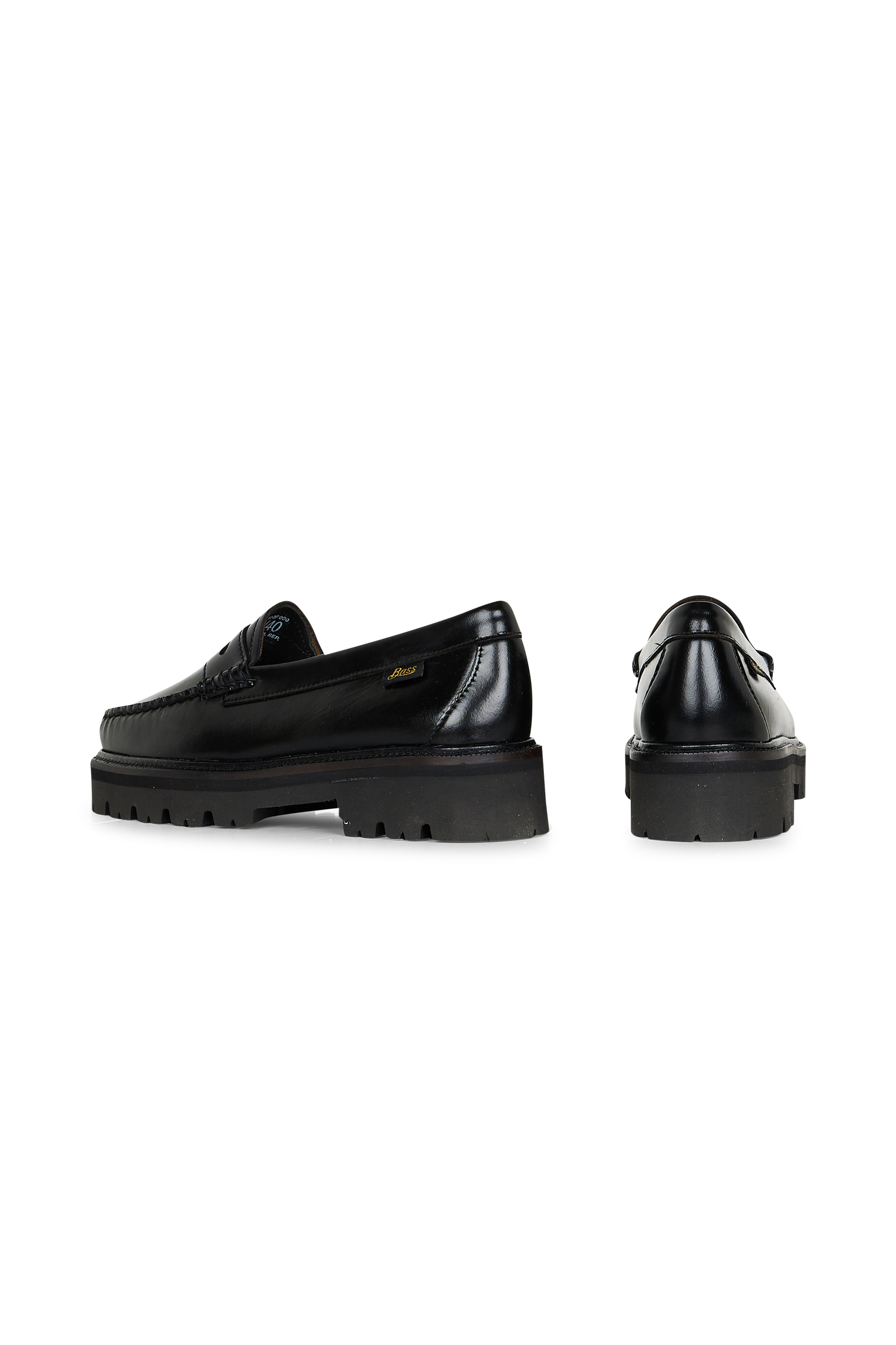 G.H. BASS & CO. Mocassins WEEJUN SUPERLUG PENNY LTHR Noir