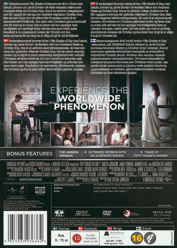 Fifty Shades Of Grey - Unseen Edition - DVD