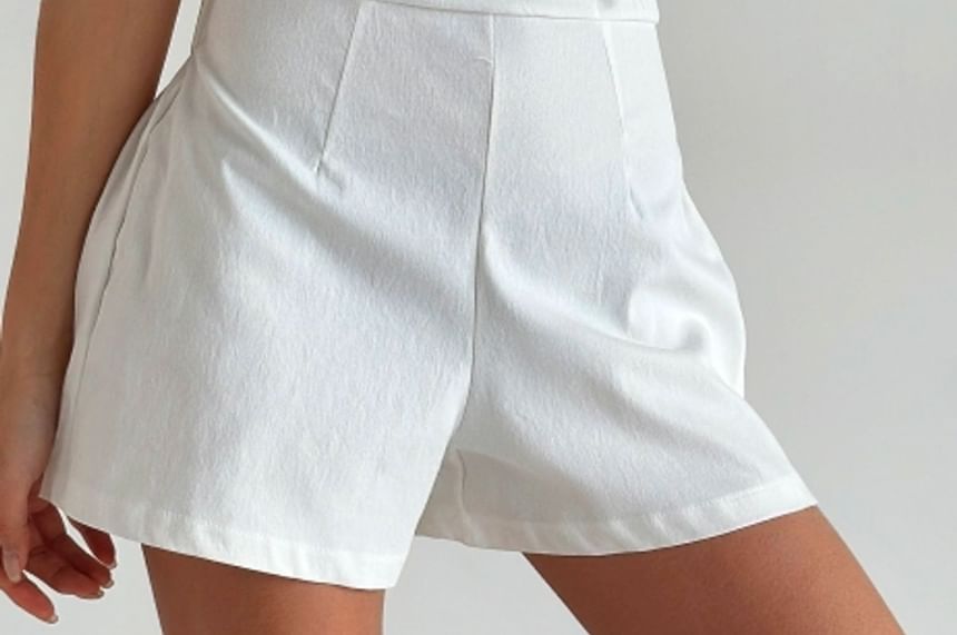 SeoulPop - Two-Way Plain Bow Tube Romper