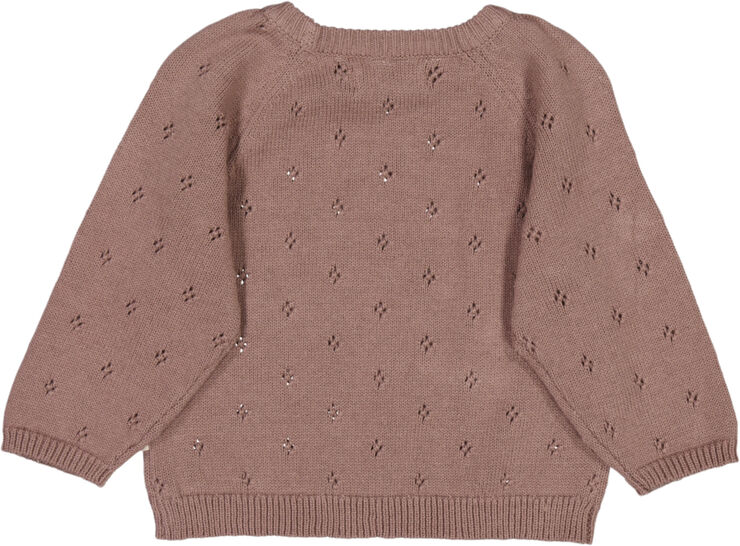 Wheat Strik Pullover Mira Pudder