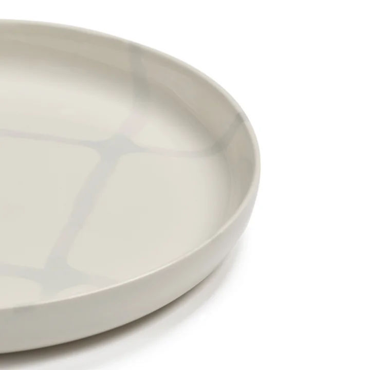 Serax - Zuma tiefer Teller by Kelly Wearstler, Ø 20,5 cm, Pacific / grau (2er-Set)