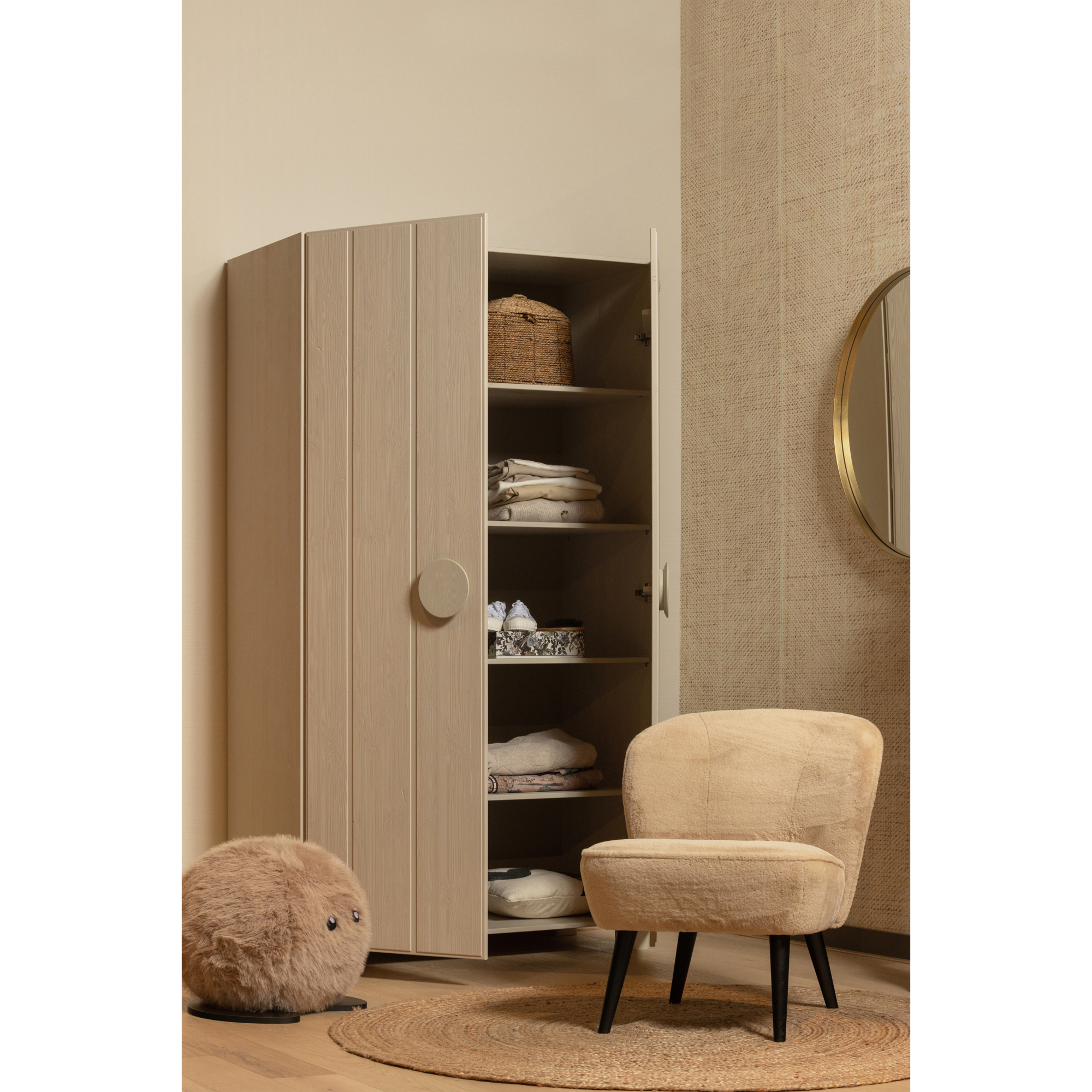 Fauteuil Sara Sara Fauteuil - Fluweel - Khaki