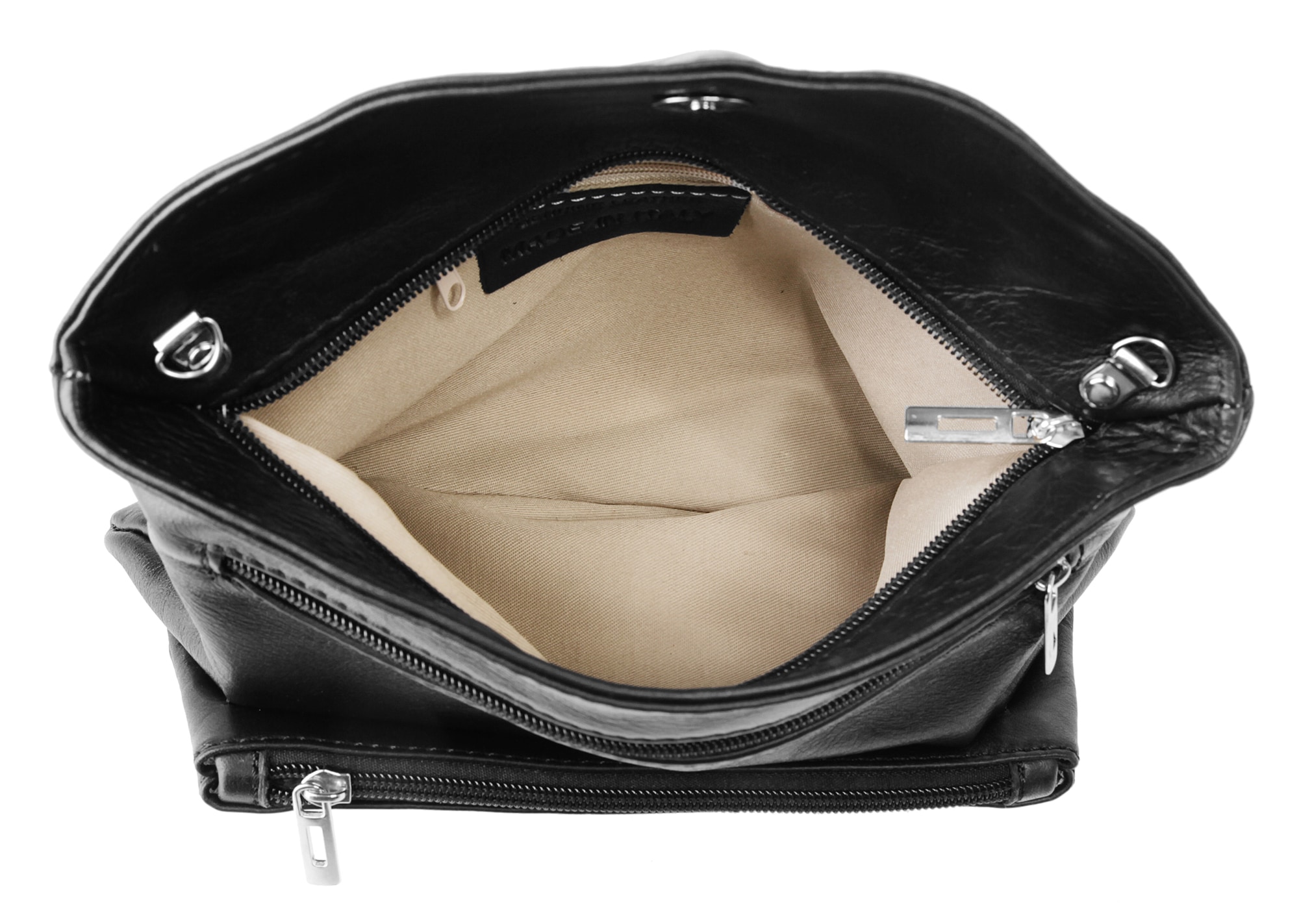 Samantha Look Abendtasche echt Leder, Made in Italy