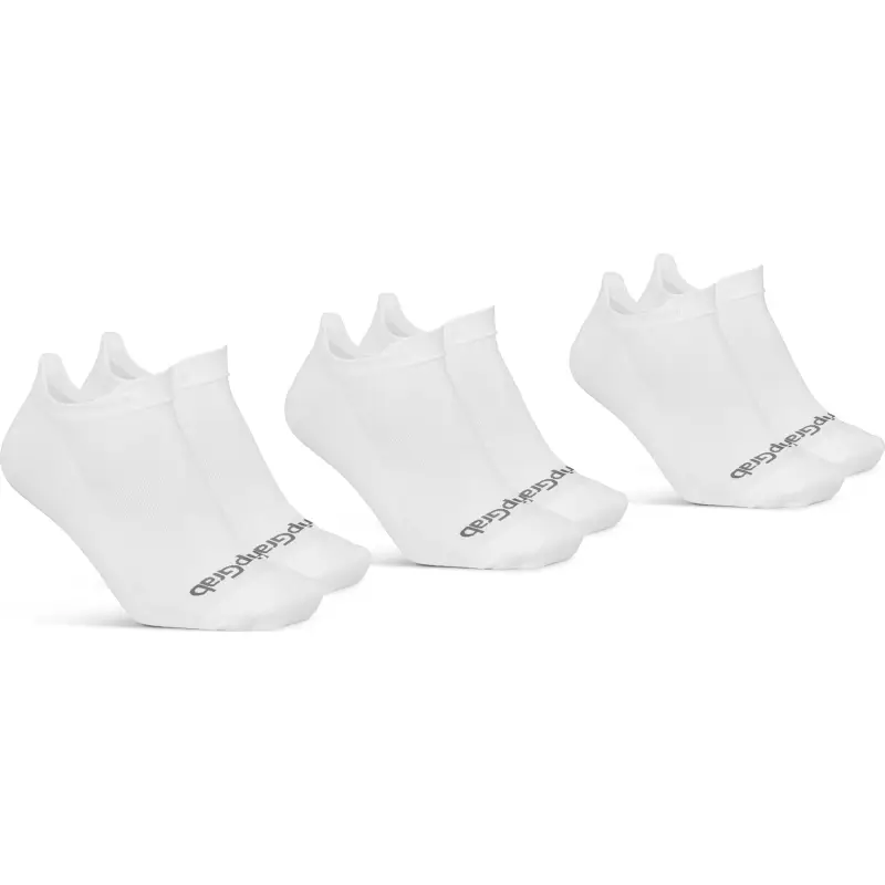 GripGrab Classic No Show Sommer Strømper - 3-Pak Hvid