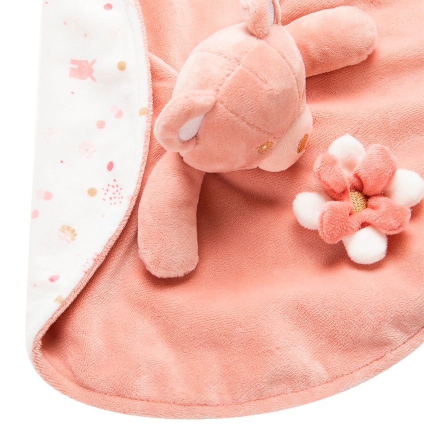 Doudou plat ours - Multicolore