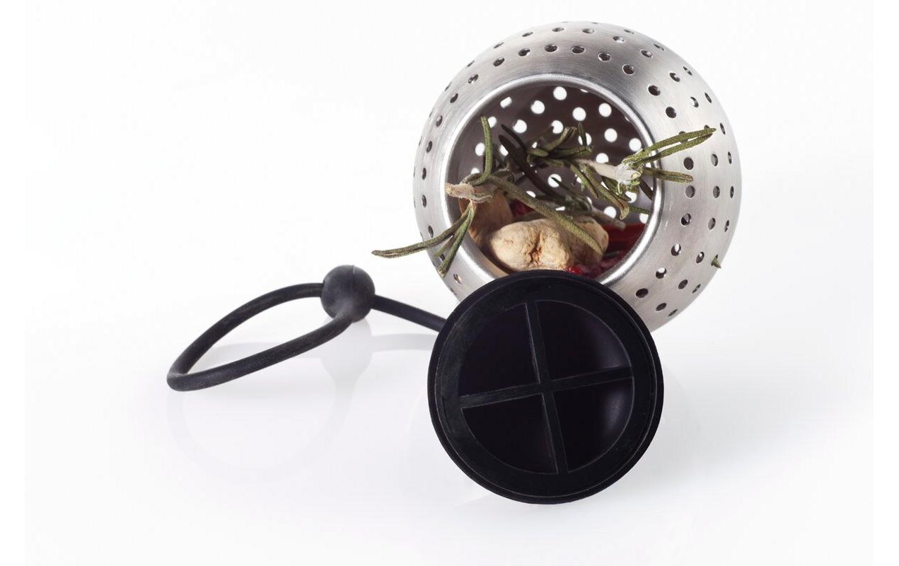 Tee-Gewürzsieb Spice Bomb Schwarz/SilberGewürzfilter