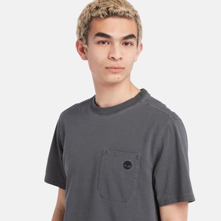 Camiseta Merrymack com bolso para homem na cor cinza escuro