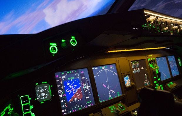Flugsimulator Boeing 777 in Zürich als Geschenk