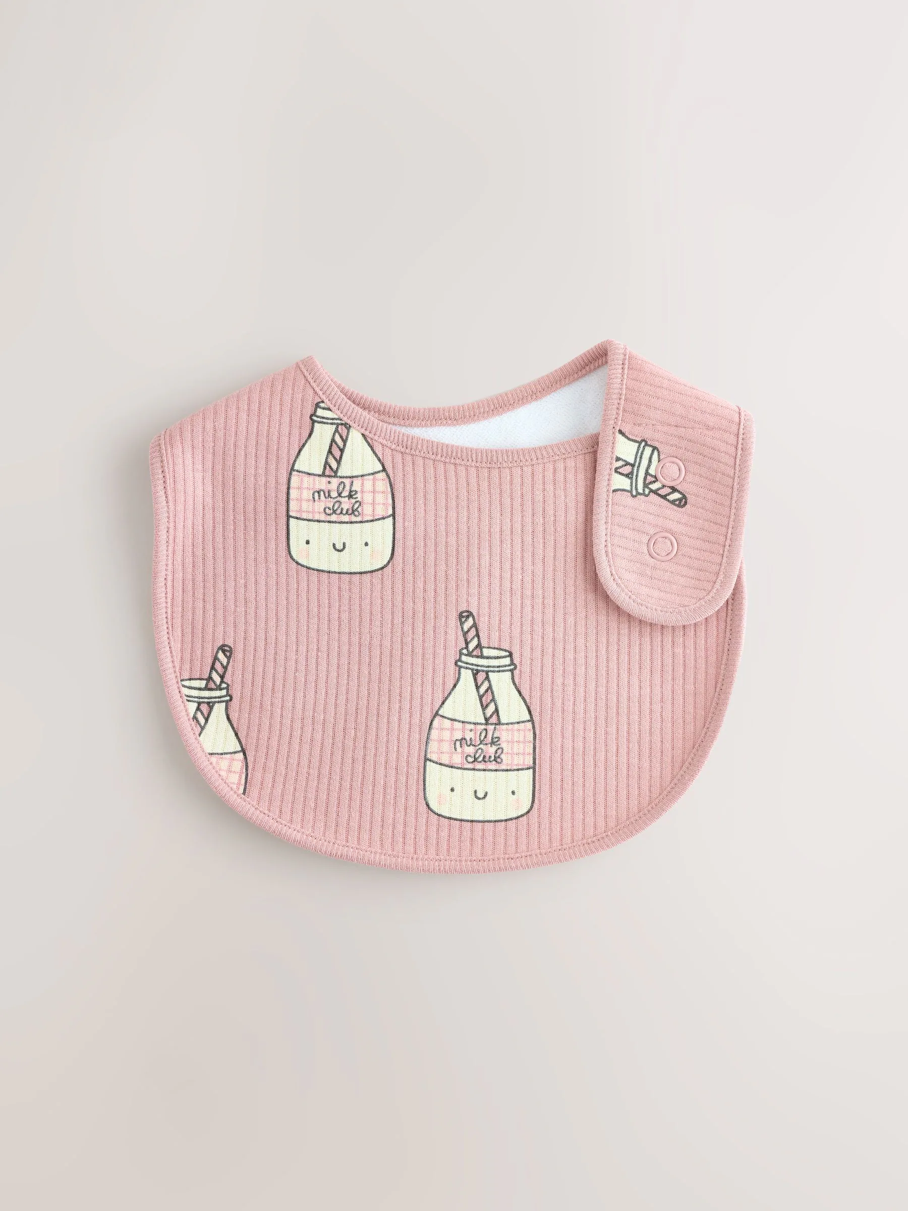 Berry Pink Food Character - Verpakking met 3 babyslabbetjes