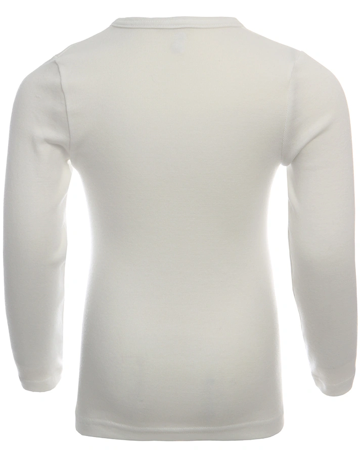 Langarmshirt Basic in weiß