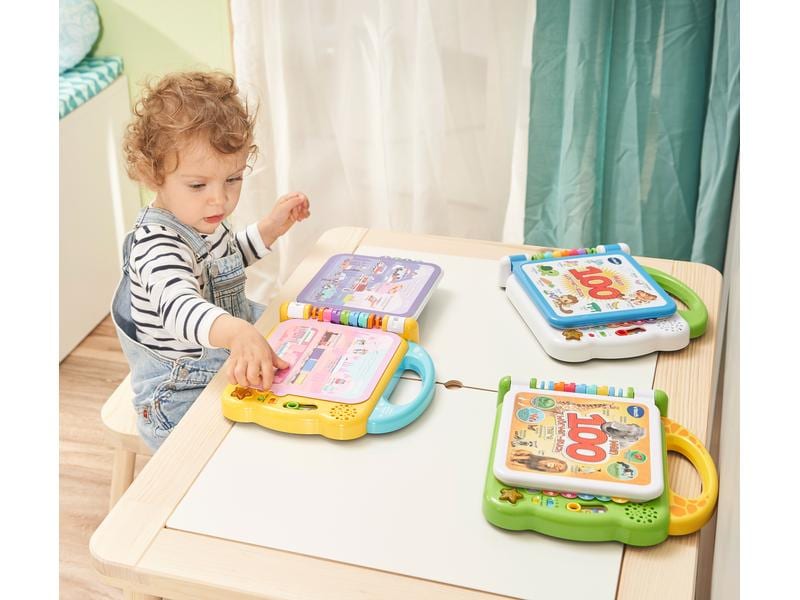 Vtech Beschäftigungsspielzeug Mein 100-Wörter-Buch: Fahrzeu Lernspass-Buch auf 12 bilingualen Seiten