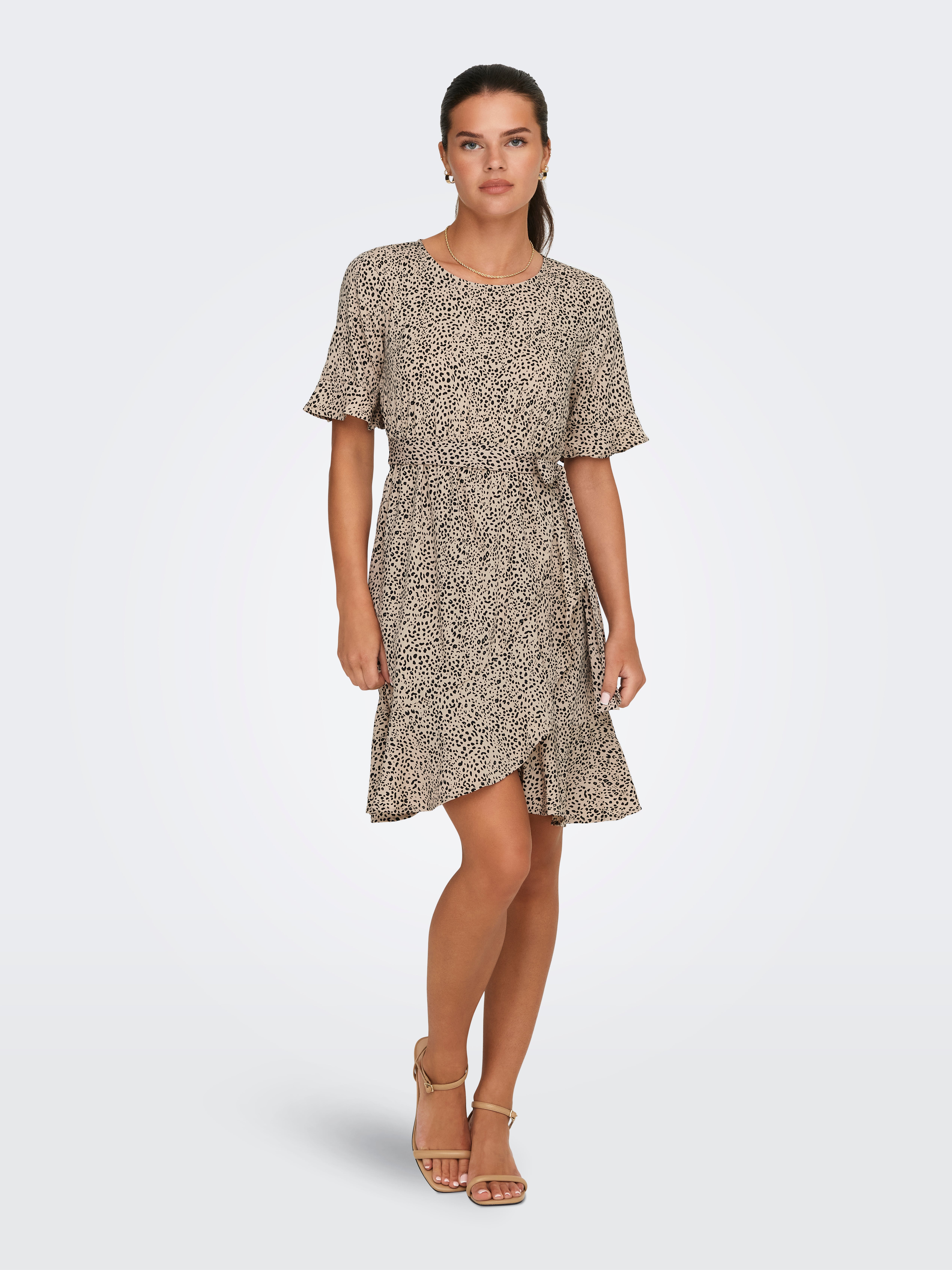 ONLNEW Kurzes Kleid Silver Mink