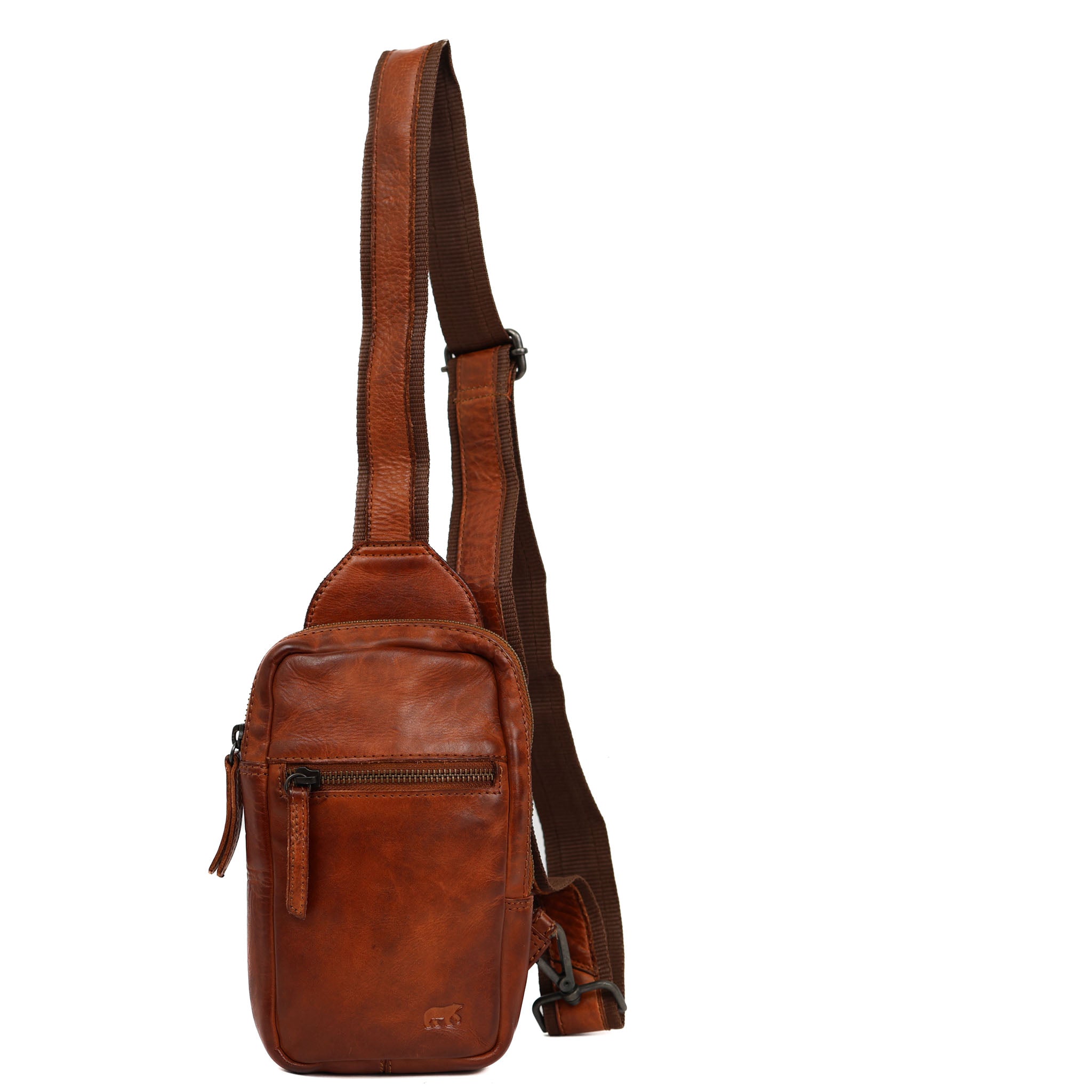 Klein crossbody tasje 'Nikki' cognac Cognac