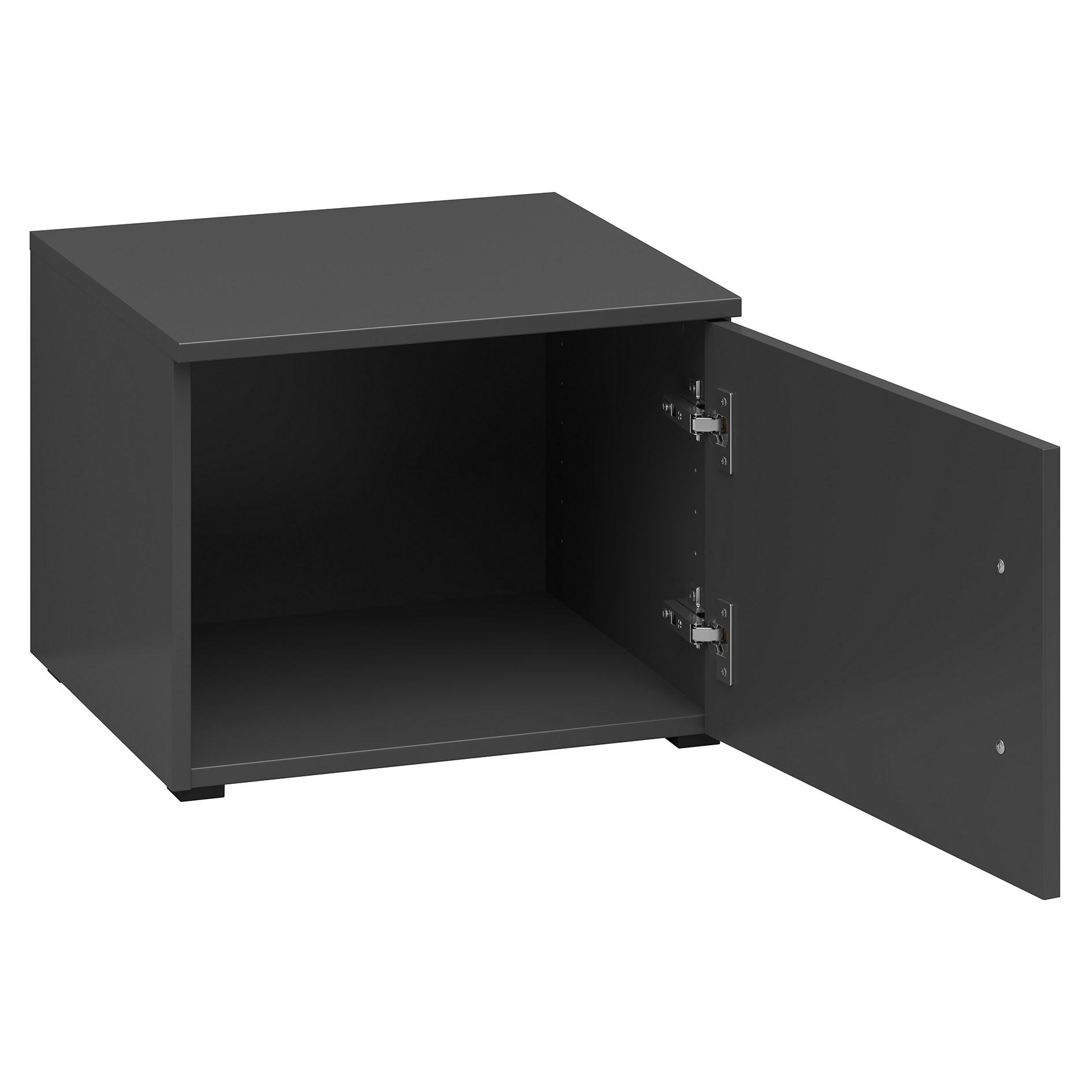Aufsatzelement - auch hängend verwendbar - anthrazit - Breite 45 cm