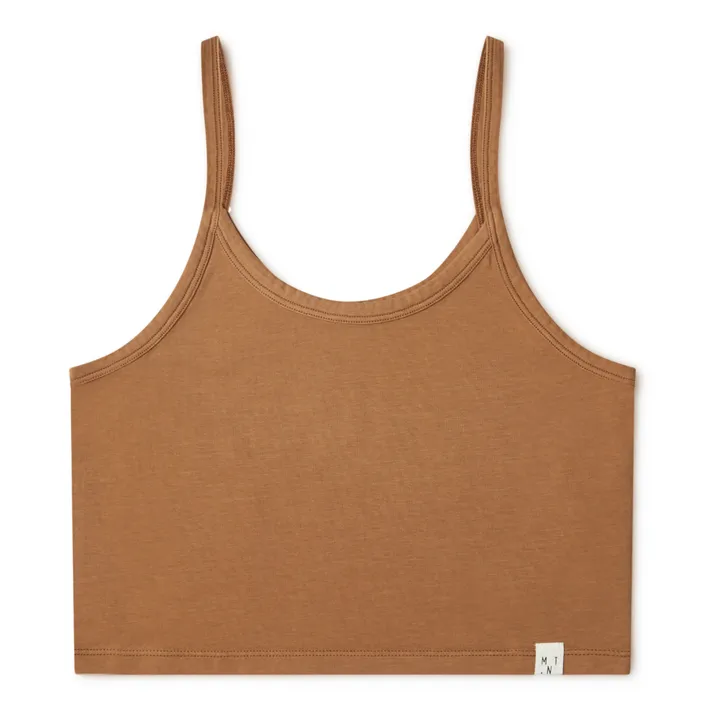 Matona Débardeur Cropped Coton Bio - Collection Femme  | Caramel