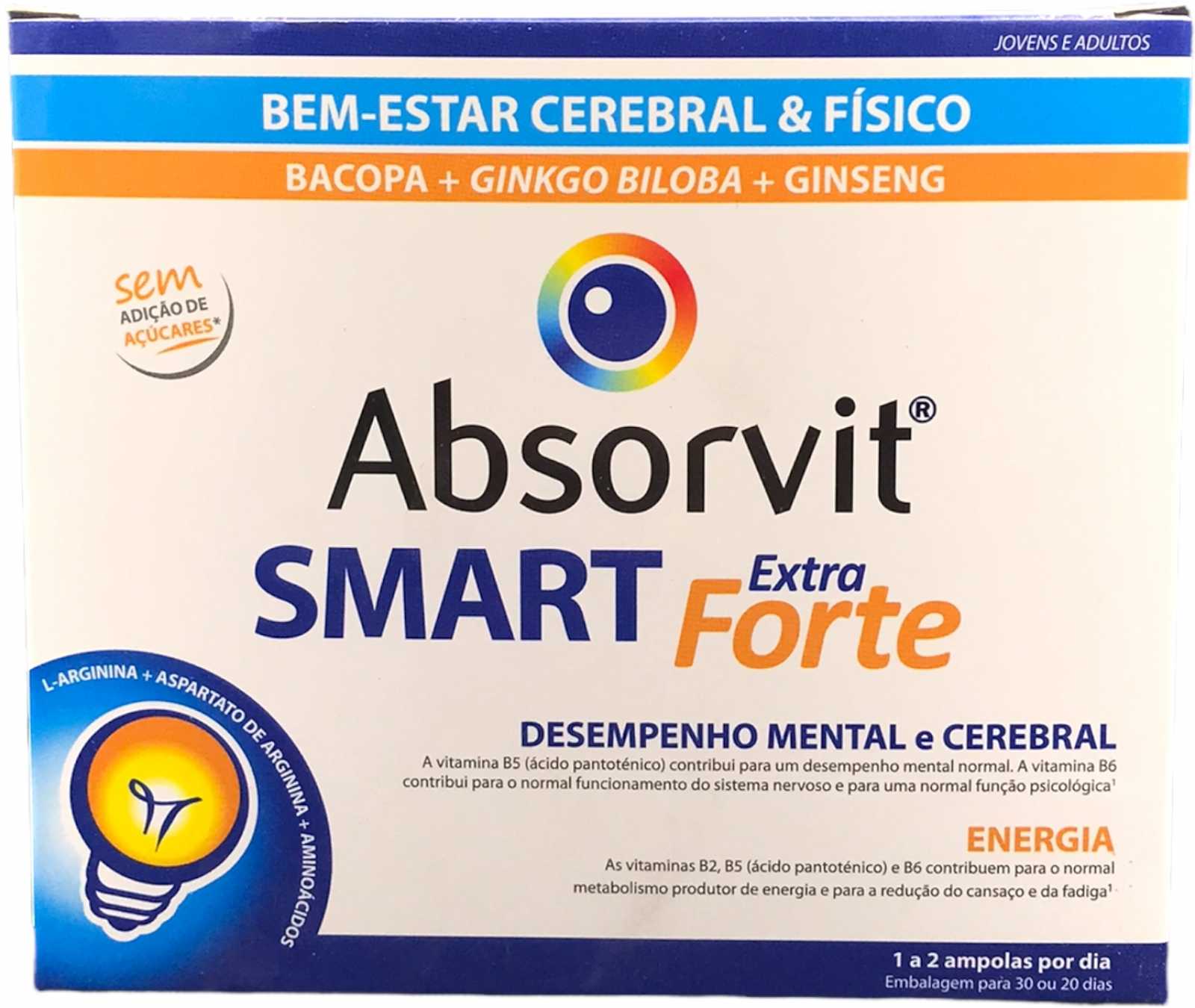 Absorbit Smart Extra Strength 20 ampolas