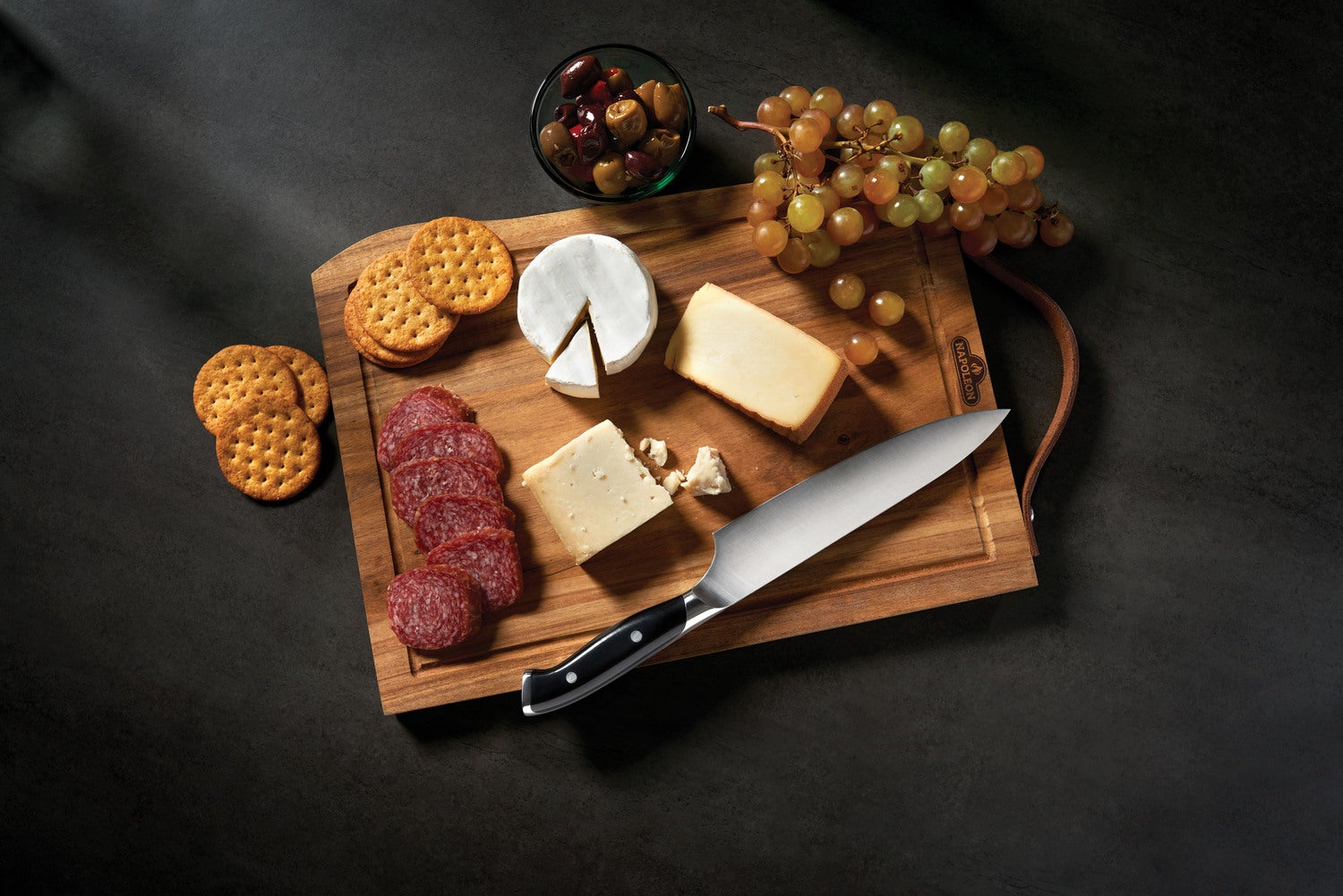 Napoleon president limited edition snijplank met chef mes