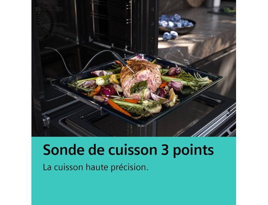 SIEMENS - Four encastrable vapeur HR776G3B1, IQ700, 71 litres, Fonction vapeur