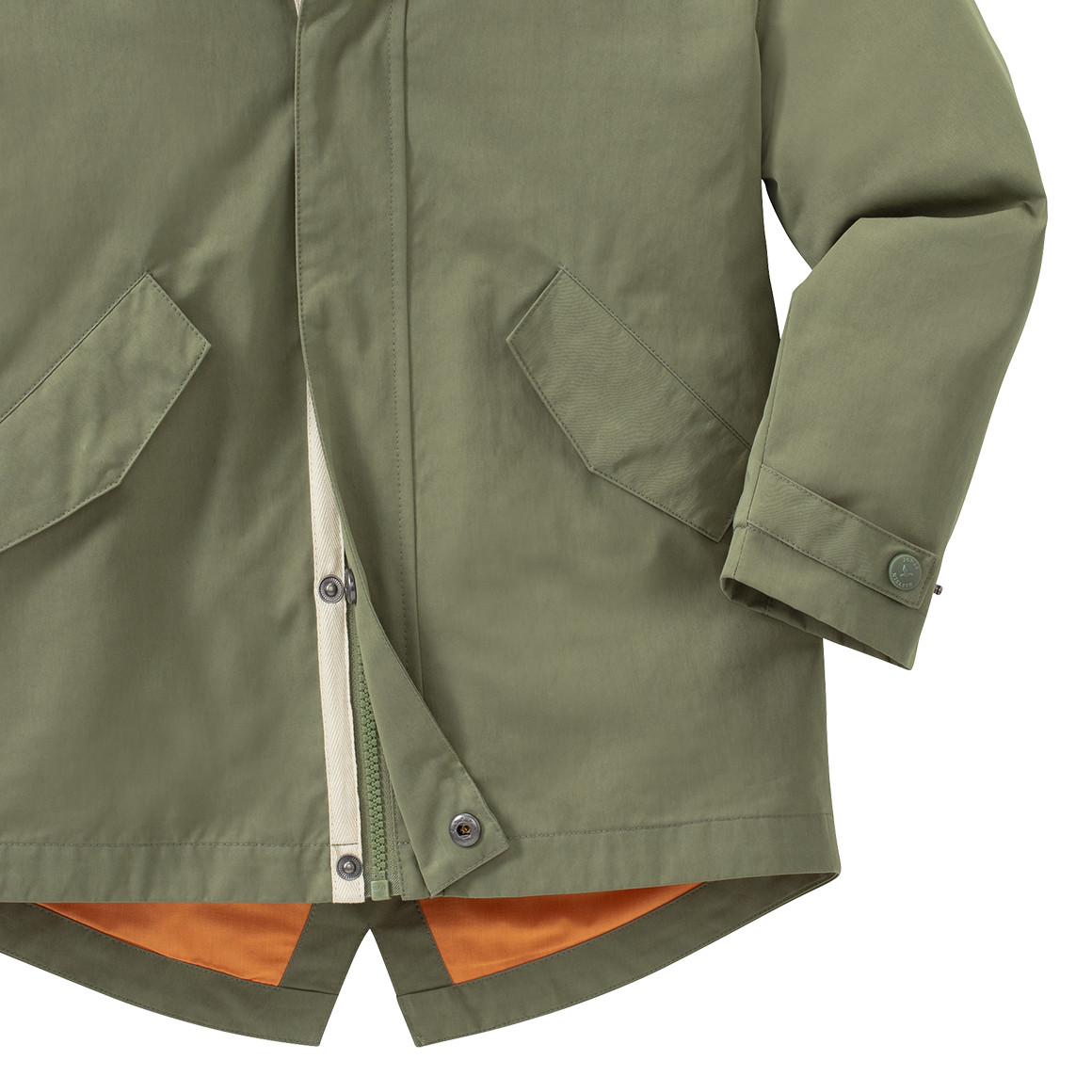 Jonas Nielsen Jungen Parka mit Kapuze dunkelgrün