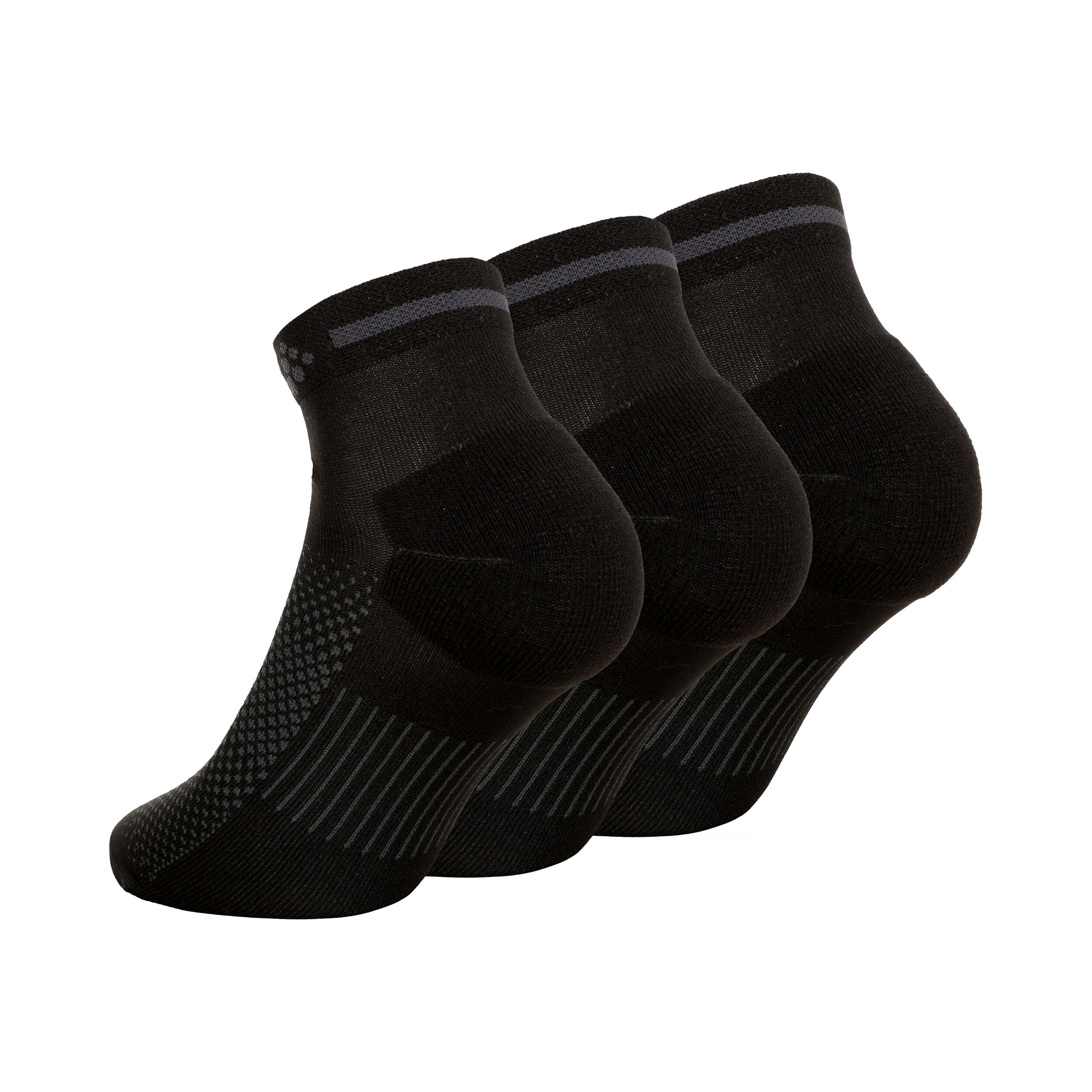 Craft Core Dry Mid Chaussettes De Running Pack De 3 - Noir