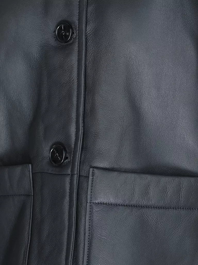 OFFICINE GENERALE Shearlingjacke  LAURENCE grau