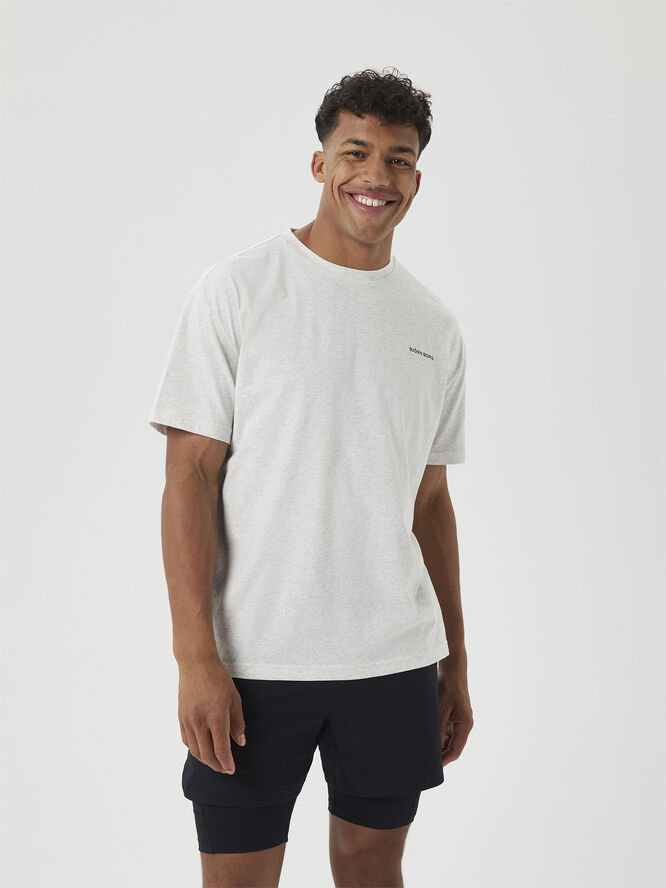 Björn Borg BORG GYM T-SHIRT Ultra light grey melange