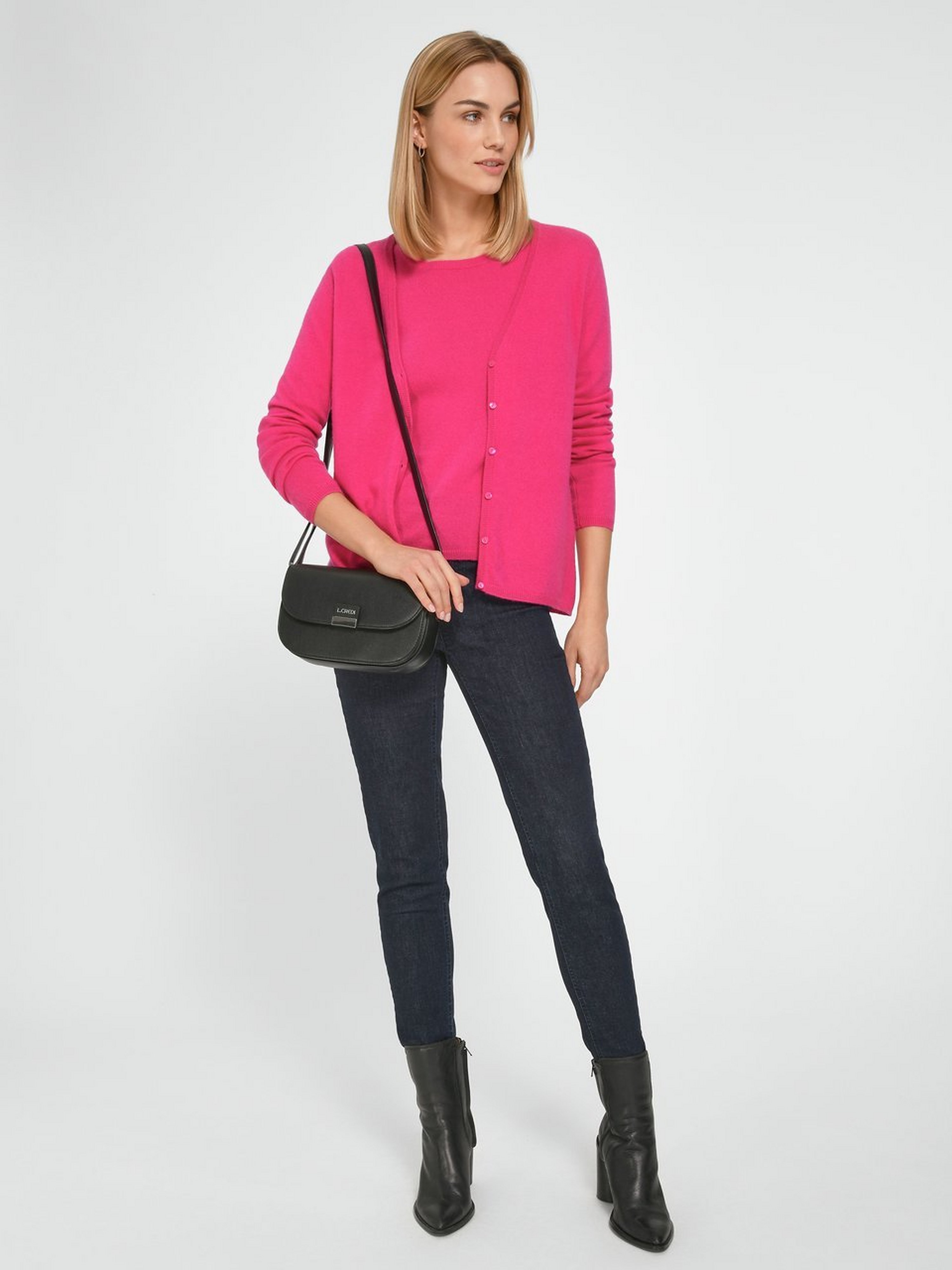 Strickjacke aus 100% Premium-Kaschmir Modell Cora