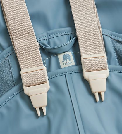 CeLaVi Regnt?j m. Fleece - Smoke Blue