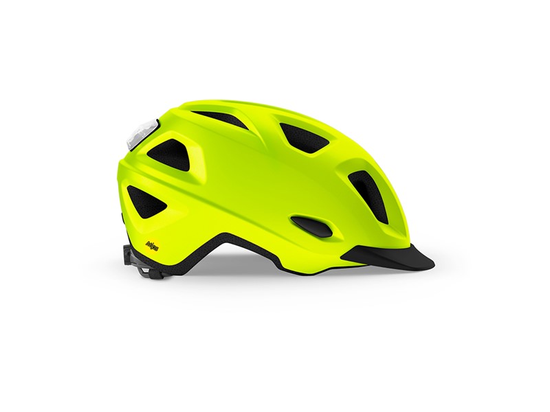 MET Mobilite MIPS cykelhjelm LED neon
