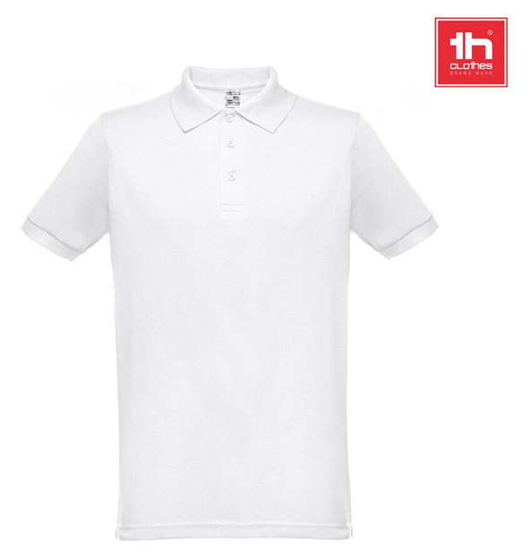 TH Clothes 30175 - Polo à manches courtes pour homme. Couleur blanche