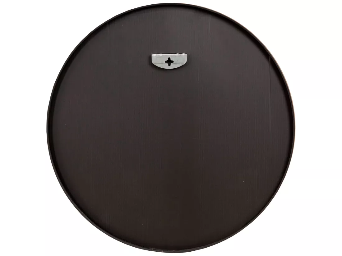 Miroir mural Ordona diamètre 40 cm cadre en aluminium noir [en.casa]