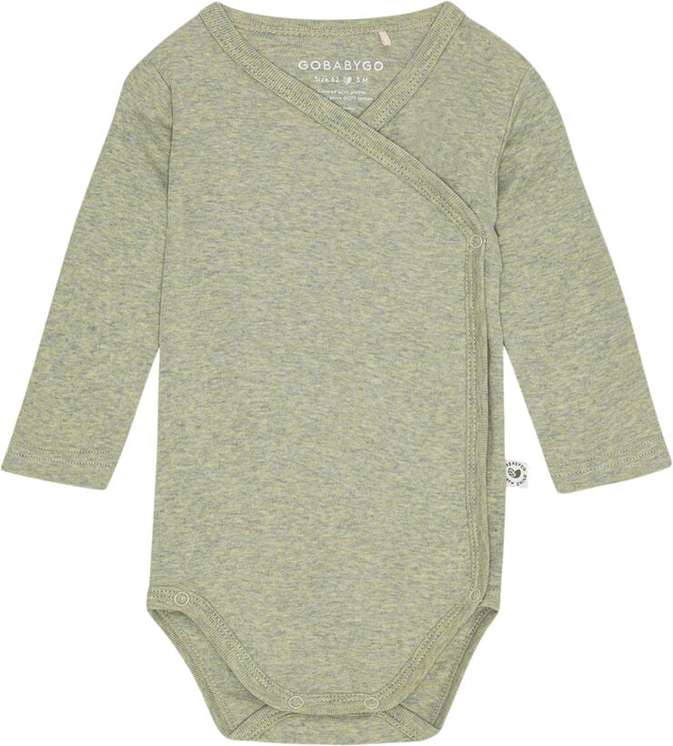 GoBabyGo Hazel slå-om Body Langærmet - Plant Leaf