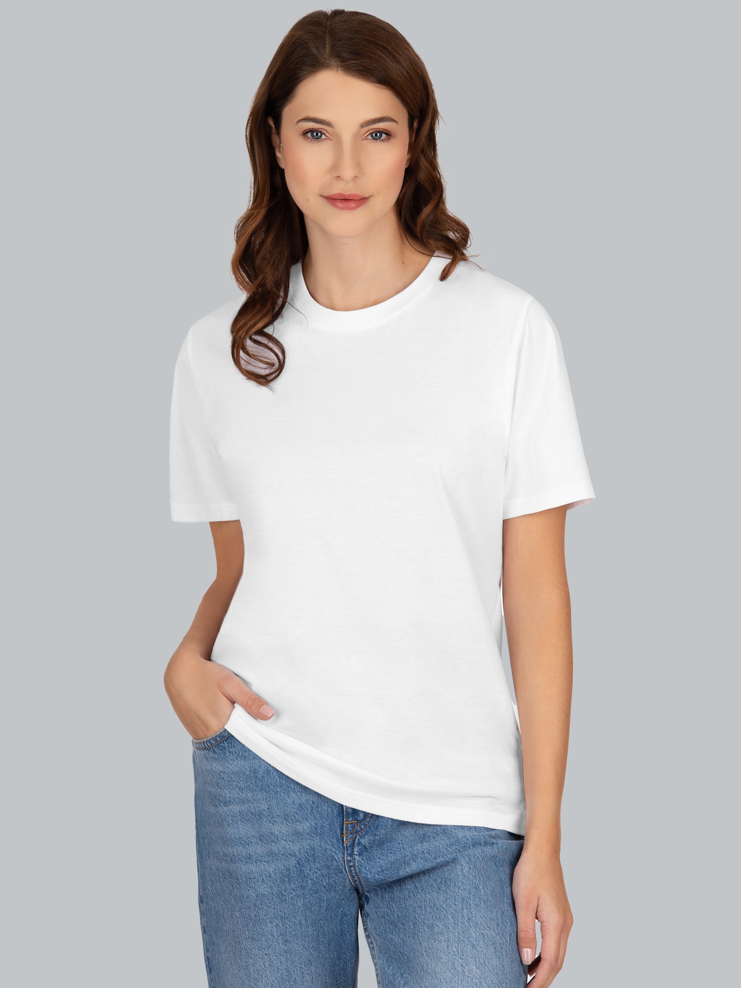 T-Shirt aus 100% Baumwolle Weiss