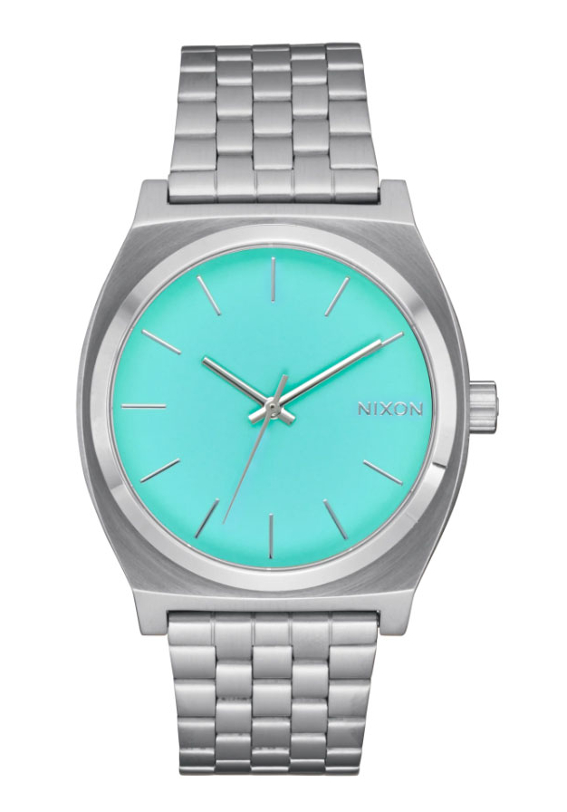 Nixon Time Teller Silver / Turquoise A045-2084