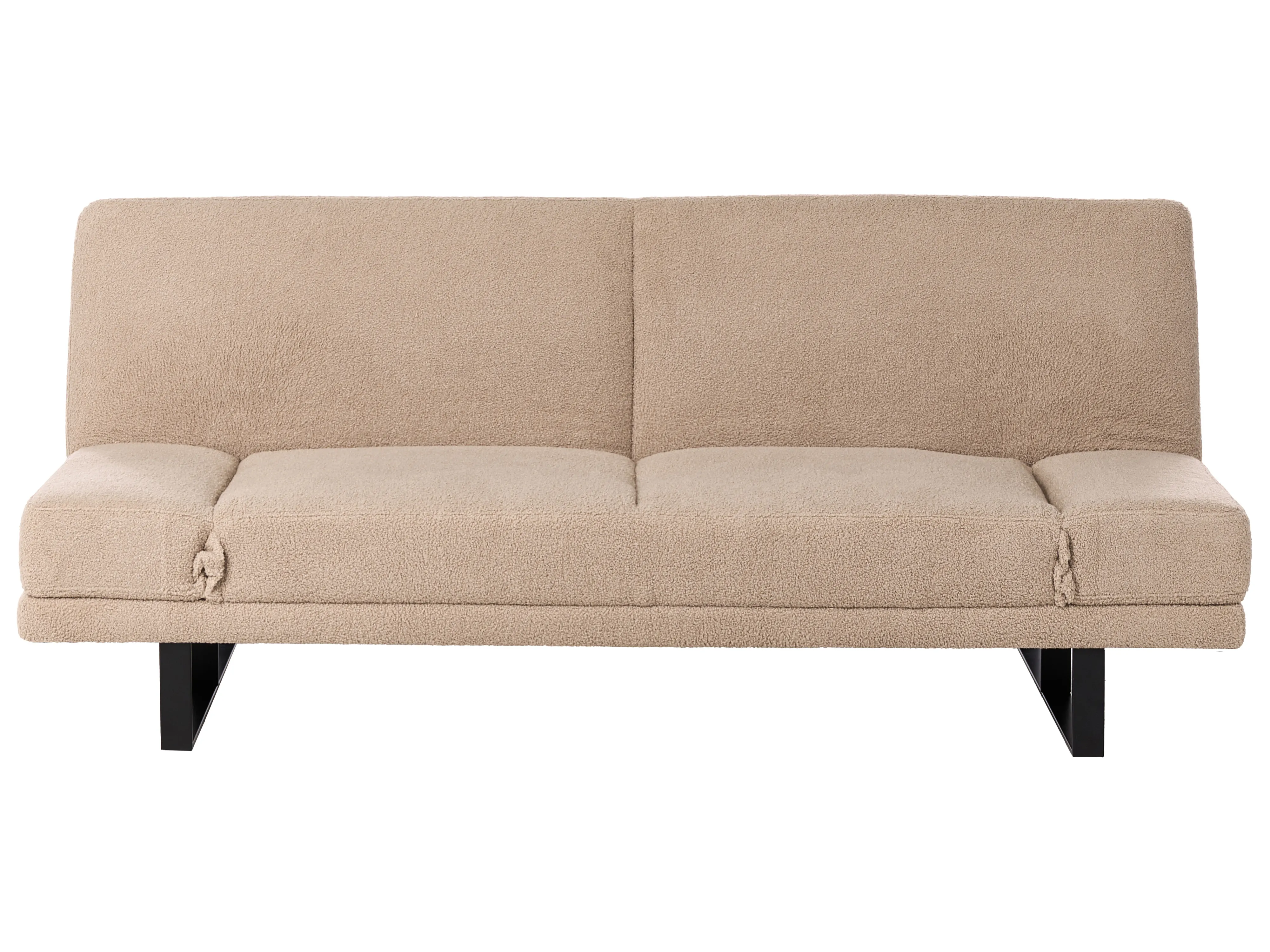Slaapbank 2-zits YORK Bouclé Zandbeige