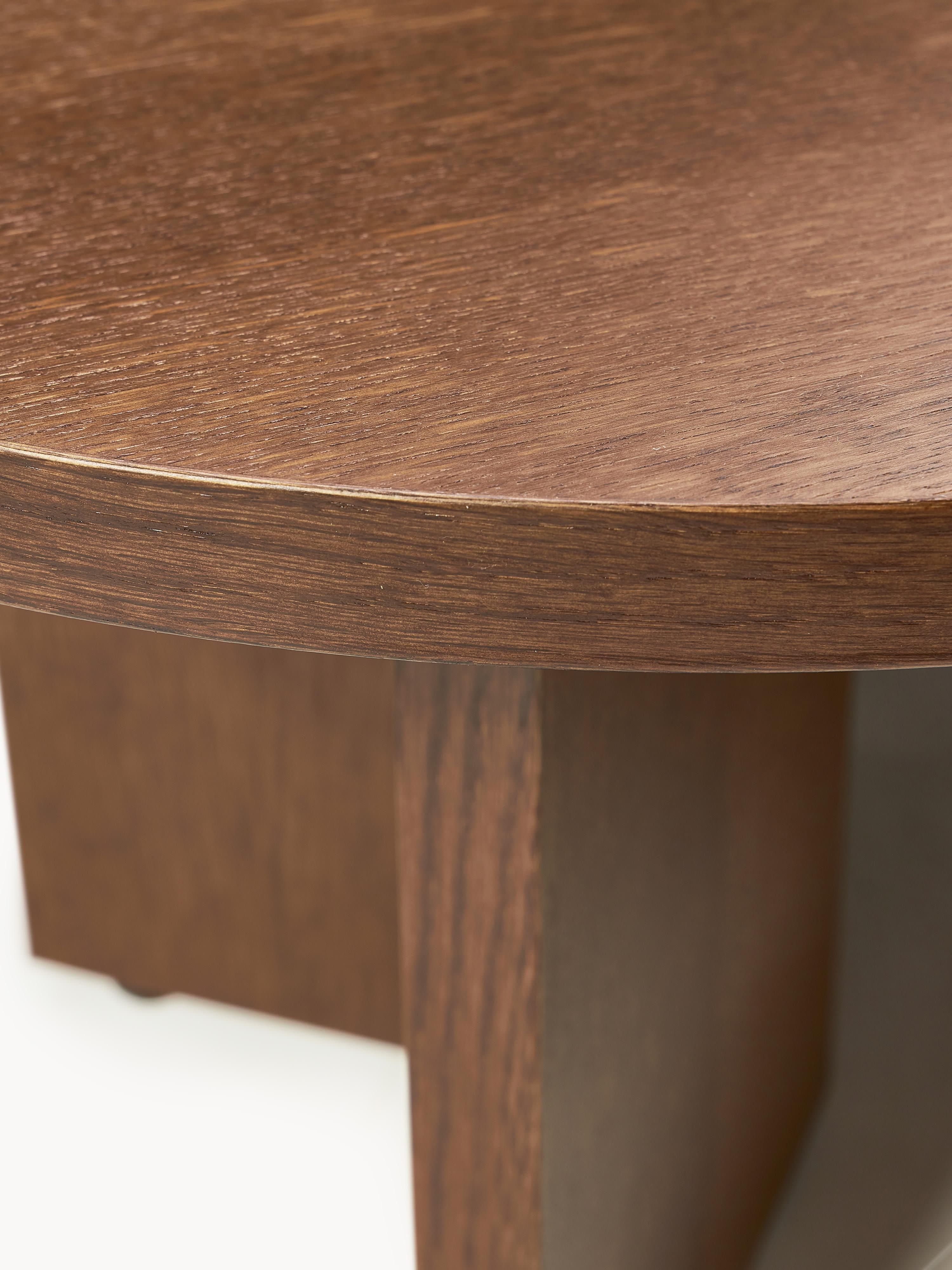 Ovale houten salontafel Toni