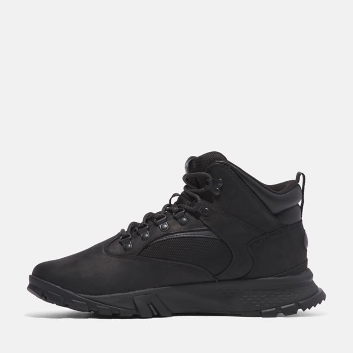 Bota de caminhada impermeável Mount Lincoln Mid para homens, na cor preta.