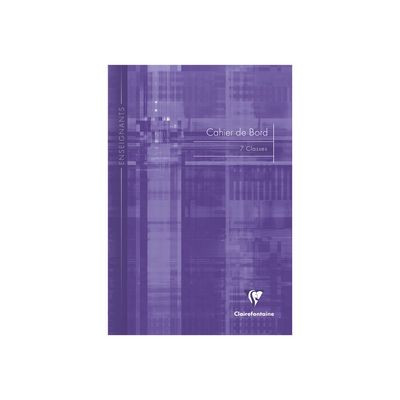 Clairefontaine - Carnet de bord enseignant (7 classes) - A4 - 48 pages - disponible dans différentes couleurs