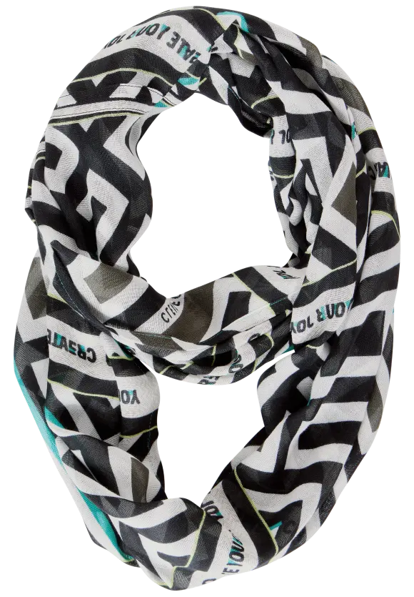 Print Loopschal - Black