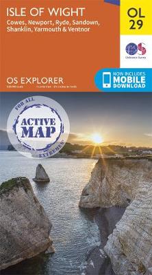 Isle of Wight - OS Explorer Active OL29 (Sheet map, folded)