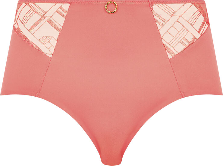 Chantelle Graphic Support High Waisted Support Full Brief Lyserød