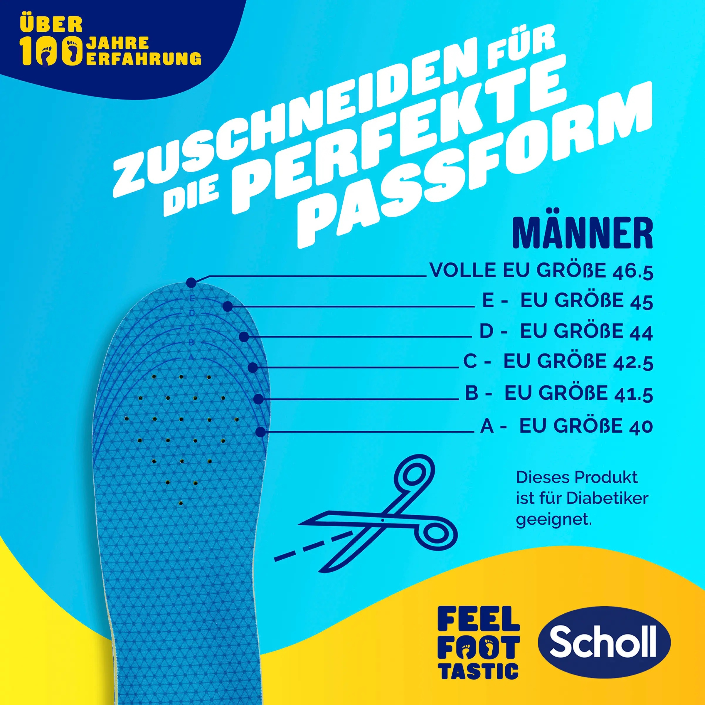 (1 Paar) Gr. L GelActiv Everyday Einlegesohlen Schuhsohlen - Bunt