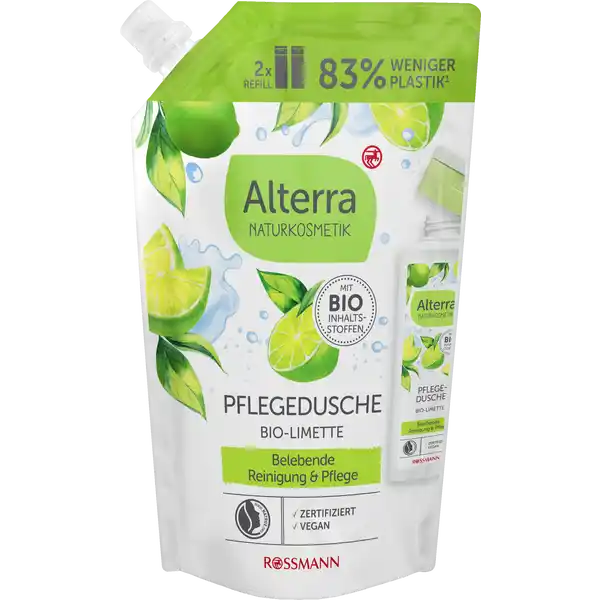 Pflegedusche Bio-Limette Nachfüllbeutel