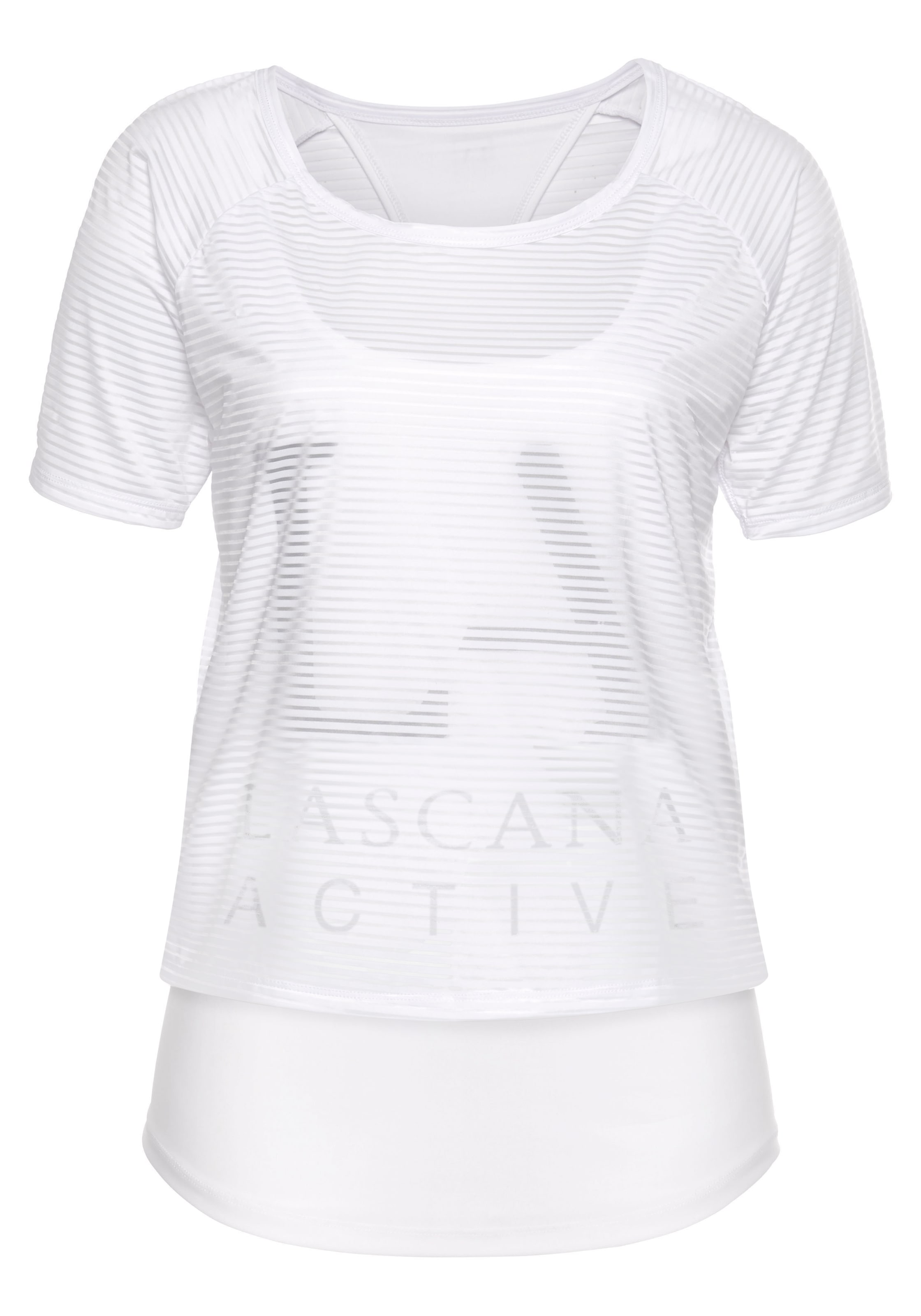 LASCANA ACTIVE Funktionsshirt 2 in 1 T-Shirt im Layer-Design
