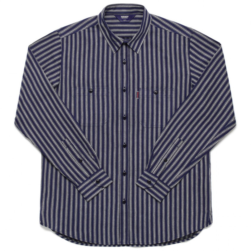 SHEETBAND STRIPES BLUE OFF WHITE-CHEMISE SEBAGO HOMME