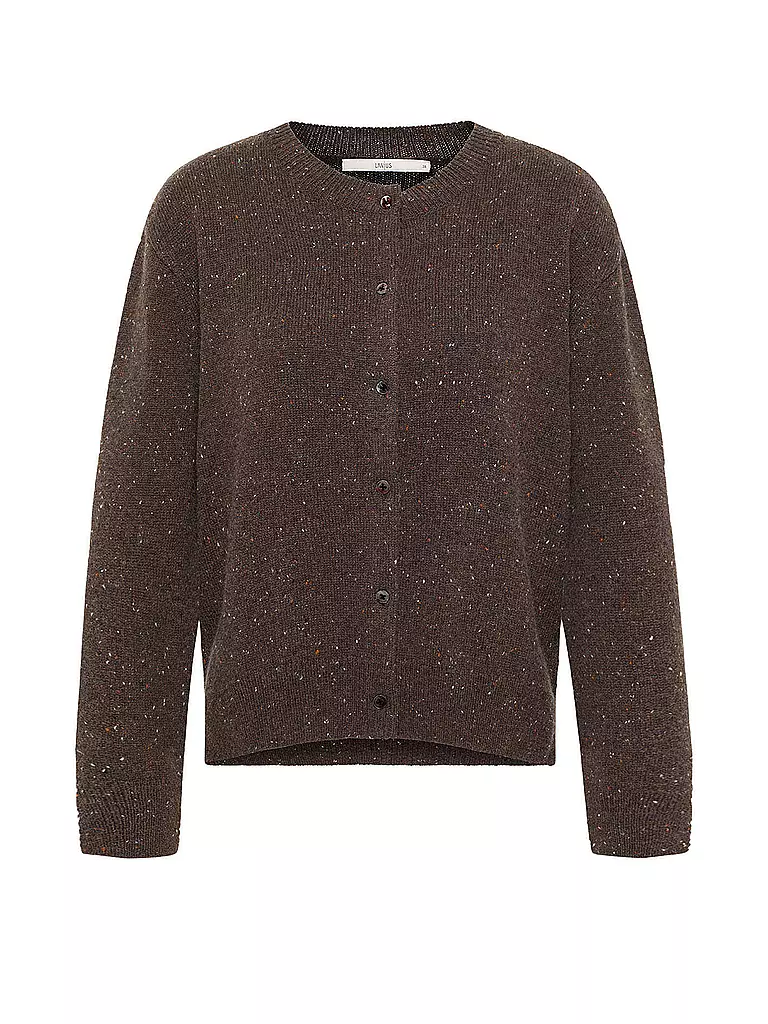 LANIUS Strickjacke Boxy Fit braun
