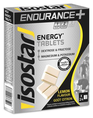 Tablettes énergétiques Isostar Endurance  Citron - 24 tablettes