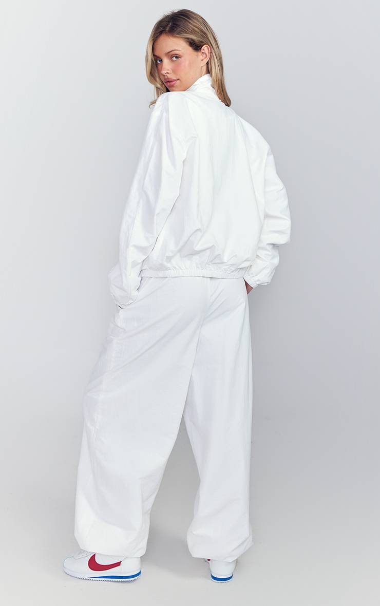 Blanc Pantalon De Survêtement Ballon En Tissu Shell