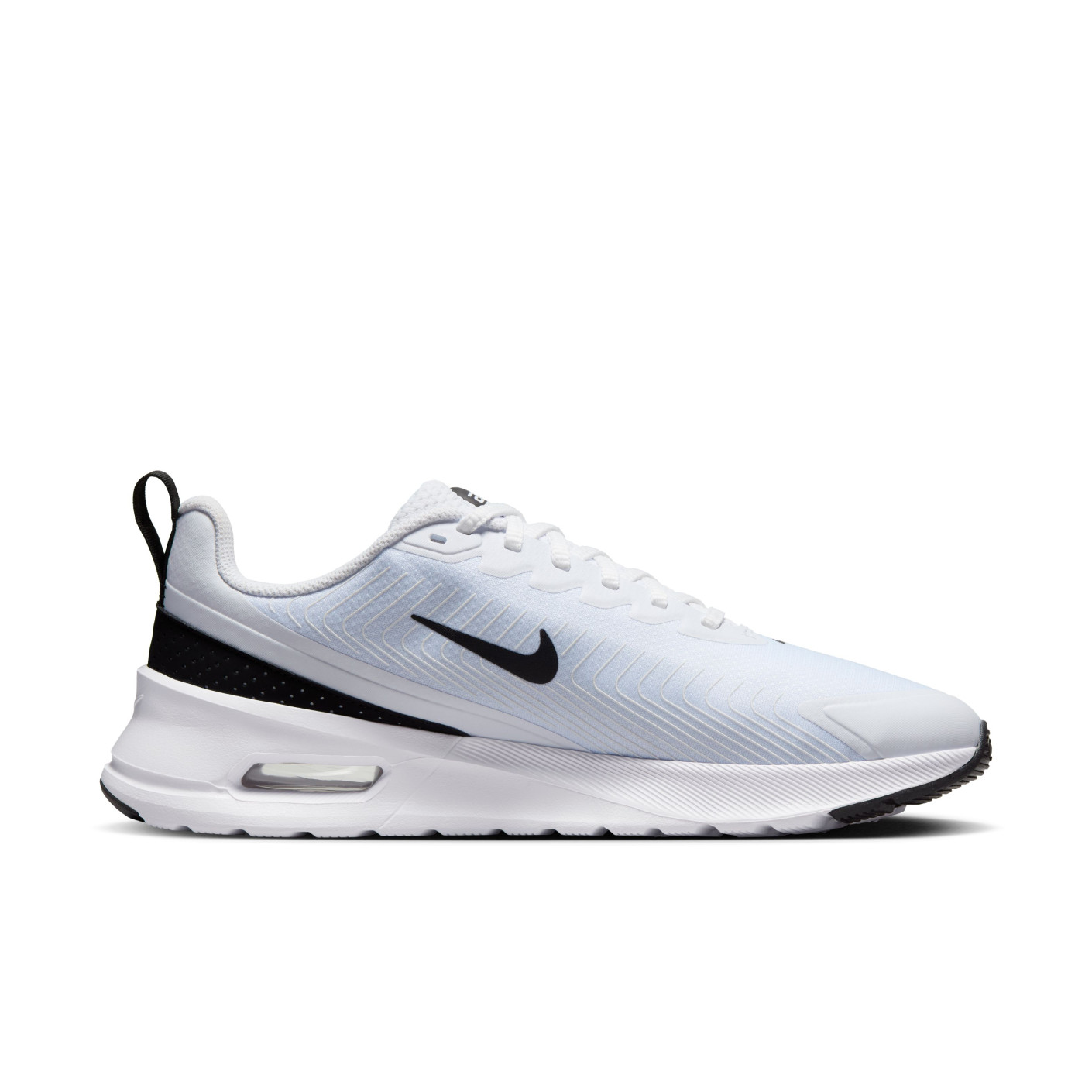 Nike Air Max Nuaxis Sneakers Wit Lichtblauw Zwart